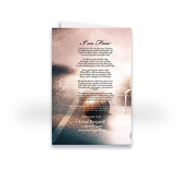 Funeral Program - Bi-Fold Basketball - Image 2