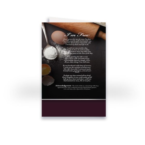Funeral Program - Bi-Fold Chef - Image 2