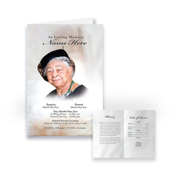 Funeral Program - Bi-Fold Church
