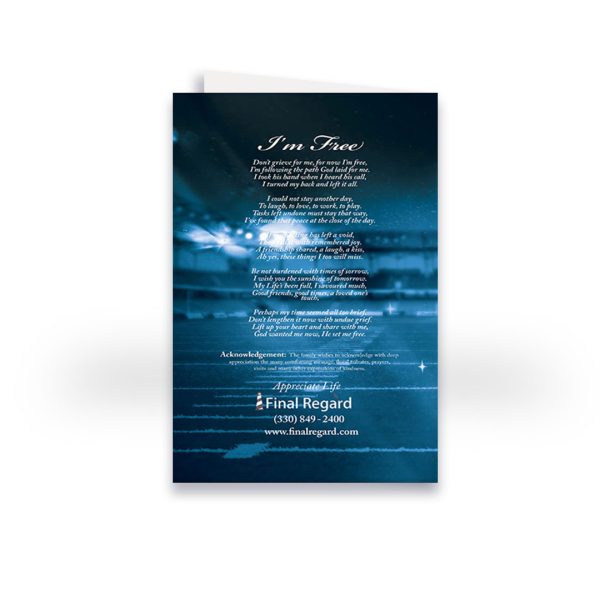 Funeral Program - Bi-Fold Football - Image 3