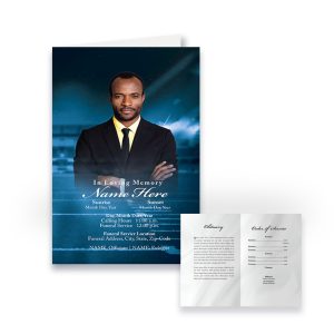 Funeral Program - Bi-Fold Football