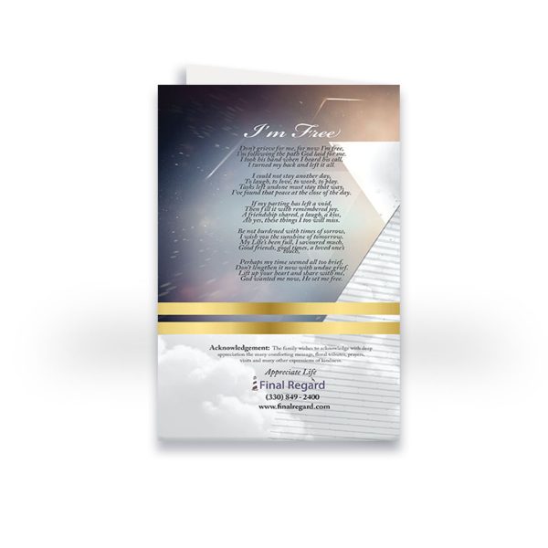 Funeral Program - Bi-Fold Galactic - Image 2