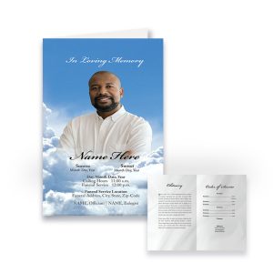 Funeral Program - Bi-Fold Heaven