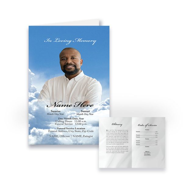 Funeral Program - Bi-Fold Heaven