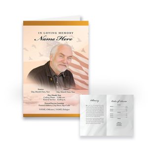Funeral Program - Bi-Fold Marines