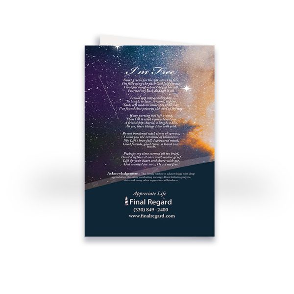 Funeral Program - Bi-Fold Nebula - Image 3