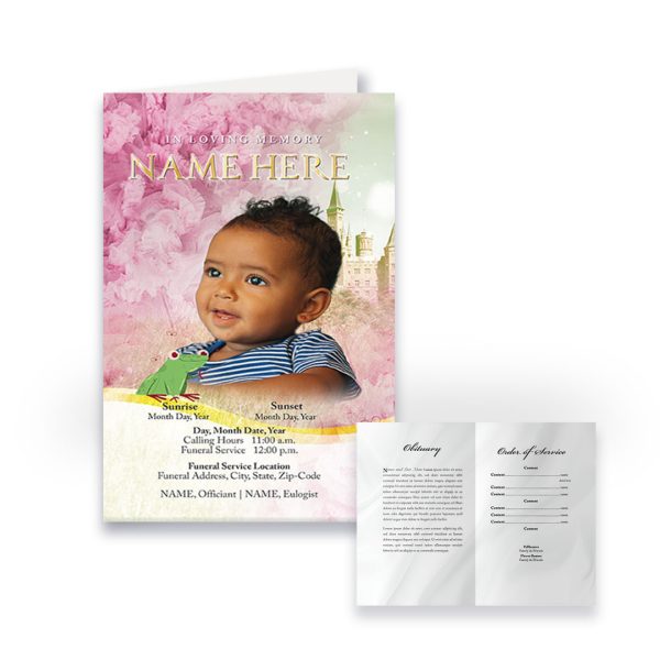 Funeral Program - Bi-Fold Princess