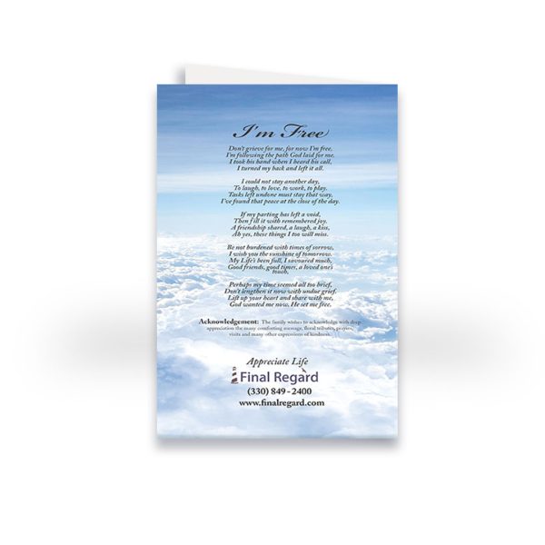 Funeral Program - Bi-Fold Stairway to Heaven - Image 2