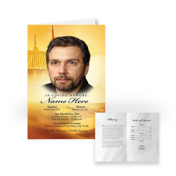 Funeral Program - Bi-Fold Sultan