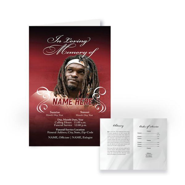 Funeral Program - Bi-Fold Urban