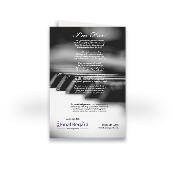 Funeral Program - Bi-Fold Navy - Image 3
