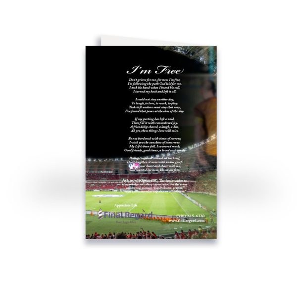 Funeral Program - Bi-Fold Soccer - Image 2
