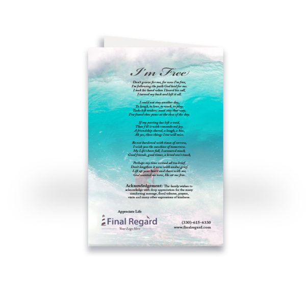 Funeral Program - Bi-Fold Water - Image 3