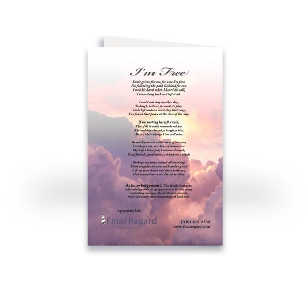 Funeral Program - Bi-Fold Together Again - Image 3