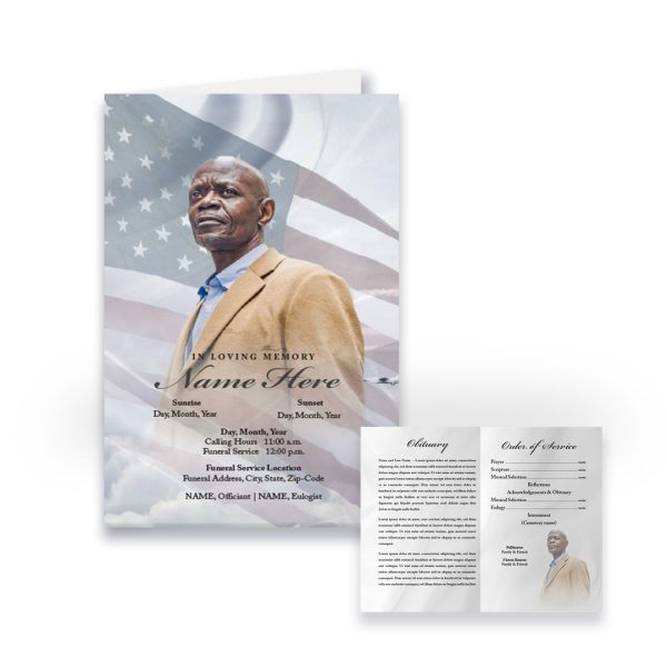 Funeral Program - Bi-Fold Air Force