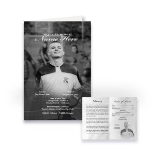 Funeral Program - Bi-Fold Soccer