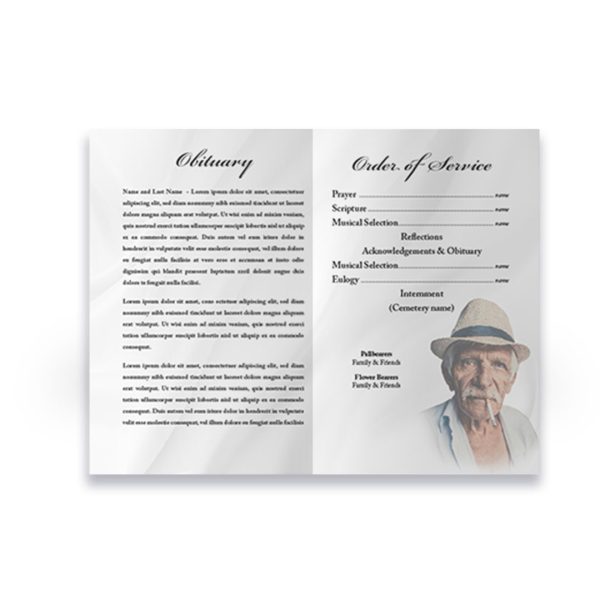 Funeral Program - Bi-Fold Golf - Image 3