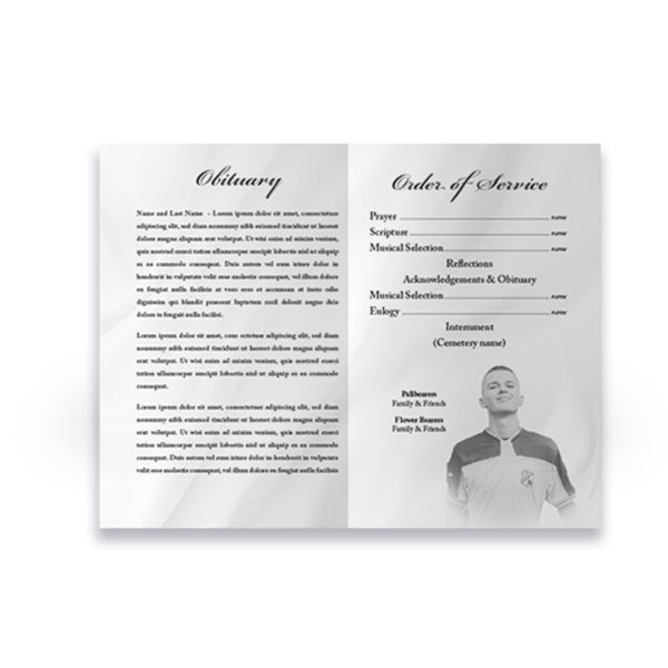 Funeral Program - Bi-Fold Soccer - Image 3