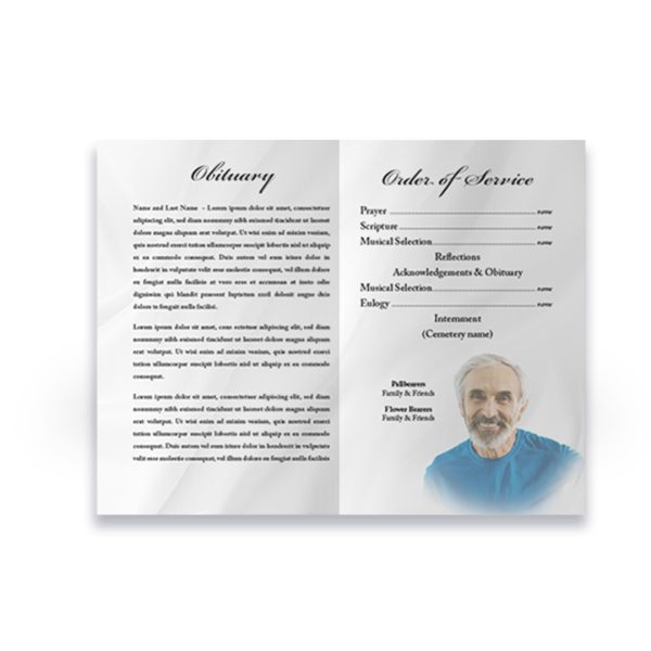 Funeral Program - Bi-Fold Water - Image 2