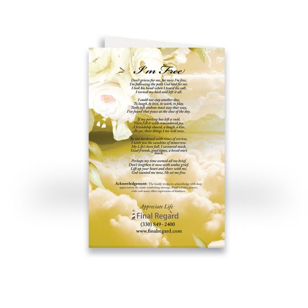 Funeral Program - Bi-Fold Ethereal - Image 3