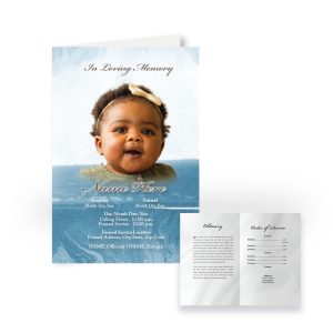 Funeral Program - Bi-Fold Marble